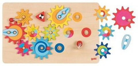 Cogwheel Board Large-Additional Need,AllSensory,Down Syndrome,Early years Games & Toys,Early Years Sensory Play,Fine Motor Skills,Games & Toys,Gifts For 3-5 Years Old,Goki Toys,Helps With,Primary Games & Toys,Sound. Peg & Inset Puzzles,Stock-Learning SPACE