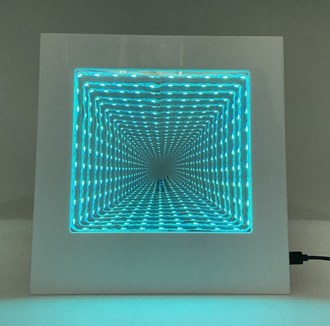 Lumina Colour Changing Square Tunnel Infinity Lamp-Blind & Visually Impaired,Lumina,Playlearn,Sensory Mirrors,Visual Fun,Visual Sensory Toys-Learning SPACE