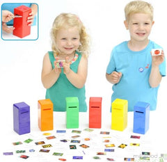 Colour Posting Game-Additional Need, Counting Numbers & Colour, Early Years Maths, Educational Advantage, Fine Motor Skills, Helps With, Maths, Memory Pattern & Sequencing, Primary Maths, Stacking Toys & Sorting Toys, Stock, Table Top & Family Games-Learning SPACE