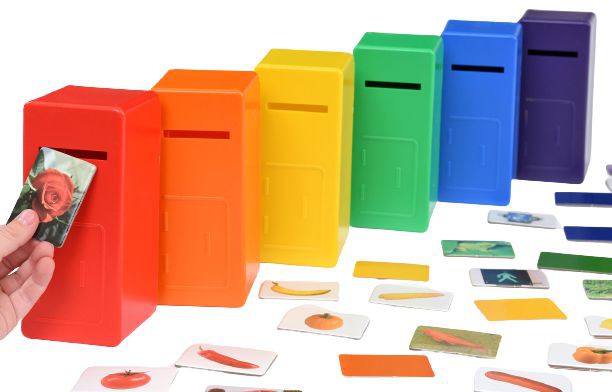 Colour Posting Game-Additional Need,Counting Numbers & Colour,Early Years Maths,Educational Advantage,Fine Motor Skills,Games & Toys,Helps With,Maths,Memory Pattern & Sequencing,Primary Maths,Stacking Toys & Sorting Toys,Stock,Table Top & Family Games-Learning SPACE