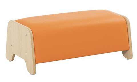 Coloured Bench-Children's Wooden Seating,Seating,Sensory Room Furniture-Orange-GP1-4232-57-A-Learning SPACE