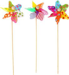 Colourful Windmill-Fidget, Pocket money, Seasons, Small Foot Wooden Toys, Spring-Learning SPACE