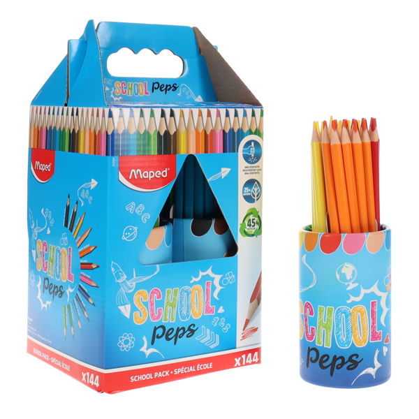 Colouring Pencils X 144 School Pack-Art Materials,Art Pack,Arts & Crafts,Classroom Packs,Early Arts & Crafts,Primary Arts & Crafts-Learning SPACE
