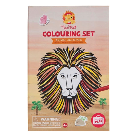 Colouring Set - Animals All-Stars-Arts & Crafts,Bigjigs Toys,Drawing & Easels,Early Arts & Crafts,Games & Toys,Nurture Room,Primary Arts & Crafts,Primary Games & Toys,Tiger Tribe-Learning SPACE