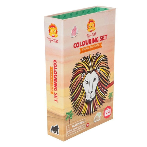 Colouring Set - Animals All-Stars-Arts & Crafts,Bigjigs Toys,Drawing & Easels,Early Arts & Crafts,Games & Toys,Nurture Room,Primary Arts & Crafts,Primary Games & Toys,Tiger Tribe-Learning SPACE