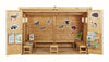 Community Cabin Benches - 6 Wooden Benches & 1 Stool-Children's Wooden Seating,Cosy Direct,Cosy Outdoor,Outdoor Classroom,Seating-Learning SPACE
