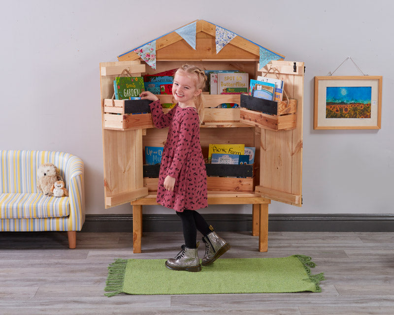 Community Library Hive (1Pk)-Classroom Displays,Classroom Furniture,Cosy Direct,Cosy Outdoor,Library Furniture,Nooks dens & Reading Areas,Reading Area,Reading Den-Learning SPACE