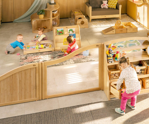 Community Playthings - Clear Wave Panel, 61 To 81 cm-Classroom Displays,Classroom Furniture,Community Playthings,Dividers,Dropship,Shelves,Storage,Wellbeing Furniture-Learning SPACE