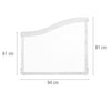 Community Playthings - Clear Wave Panel, 61 To 81 cm-Classroom Displays,Classroom Furniture,Community Playthings,Dividers,Dropship,Shelves,Storage,Wellbeing Furniture-Learning SPACE