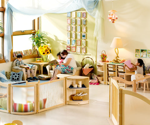 Community Playthings - Corner Shelf Unit 61 cm-Classroom Displays,Classroom Furniture,Community Playthings,Corner & Semi-Circle,Dividers,Dropship,Shelves,Storage,Wellbeing Furniture-Learning SPACE