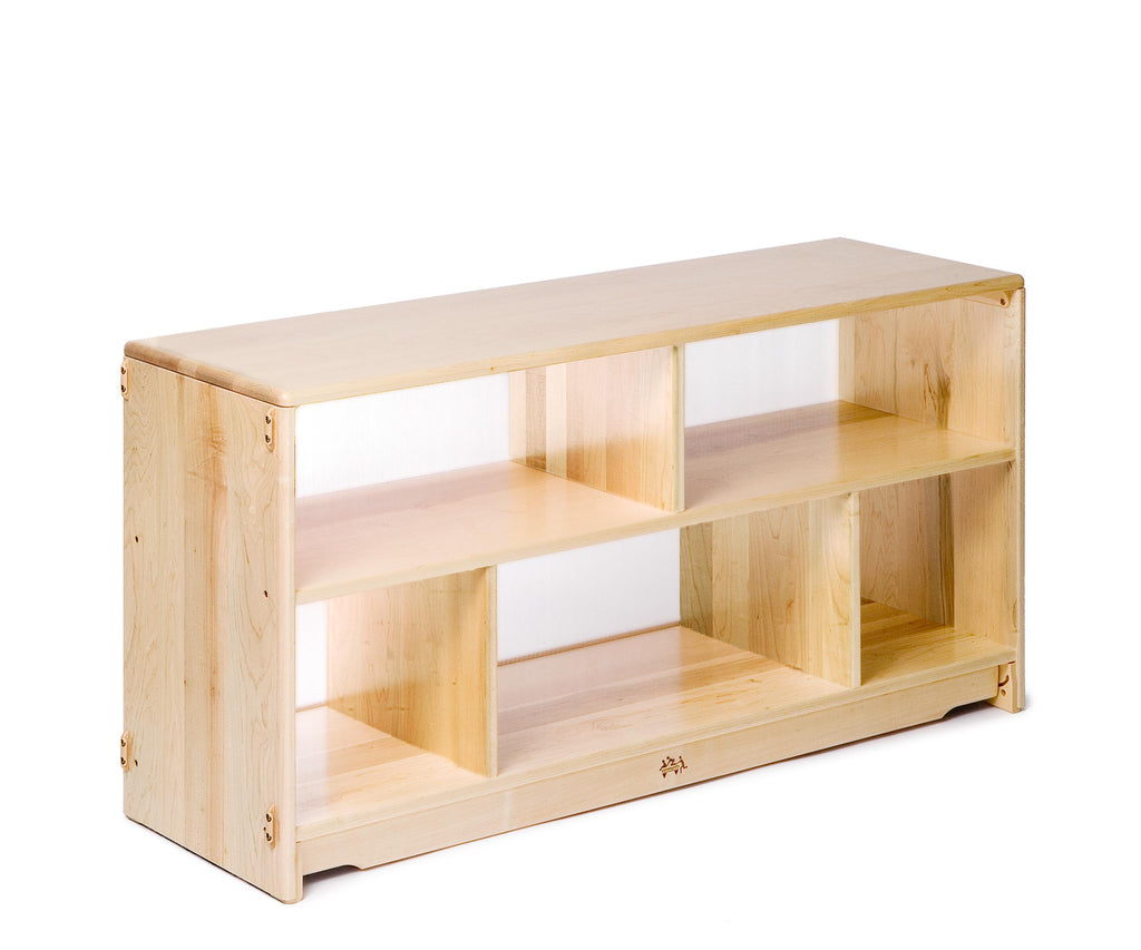 Community Playthings - Translucent back shelf 124 x 61 cm-Classroom Displays,Classroom Furniture,Community Playthings,Dividers,Dropship,Shelves,Storage,Wellbeing Furniture-Learning SPACE