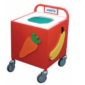 Compact Waste Trolley-Catering & Clearing,Dropship,School Trolley,Trolleys-Learning SPACE
