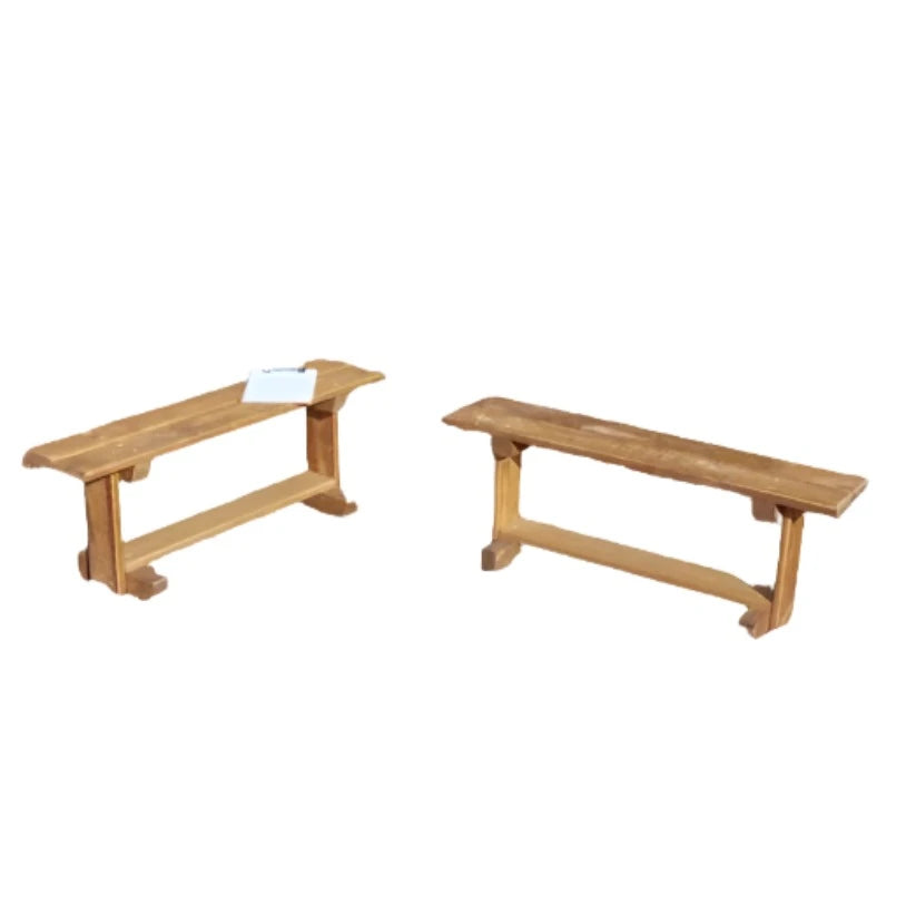 Compact Wooden Mini Benches (2Pk)-Children's Wooden Seating, Cosy Direct, Seating, Toddler Seating-Learning SPACE