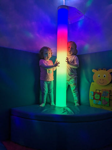 Connect Pro Interactive LED Waterless Colour Column 1.8M-AllSensory, Colour Columns, Connect Pro, Helps With, Rainbow Theme Sensory Room, Sensory Seeking, Star & Galaxy Theme Sensory Room, Stock-Learning SPACE