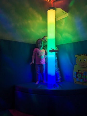 Connect Pro Interactive LED Waterless Colour Column 1.8M-AllSensory, Colour Columns, Connect Pro, Helps With, Rainbow Theme Sensory Room, Sensory Seeking, Star & Galaxy Theme Sensory Room, Stock-Learning SPACE