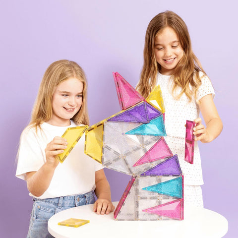 Connetix Glitter Unicorn Pack - 56-Connetix Tiles,Engineering & Construction,Fine Motor Skills,S.T.E.M-Learning SPACE