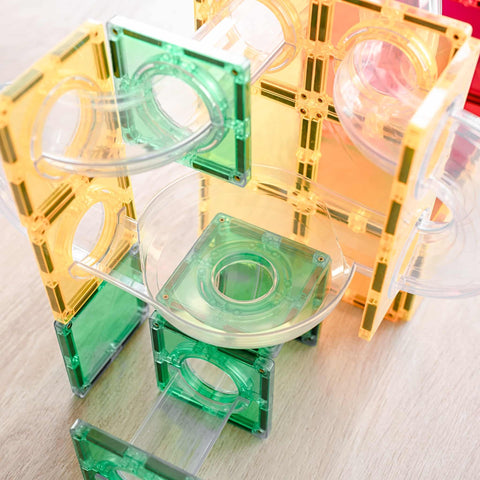 Connetix Rainbow Ball Run Expansion Pack – 66 Piece Set-Connetix Tiles,Engineering & Construction,Fine Motor Skills,Gifts For 3-5 Years Old,S.T.E.M-Learning SPACE