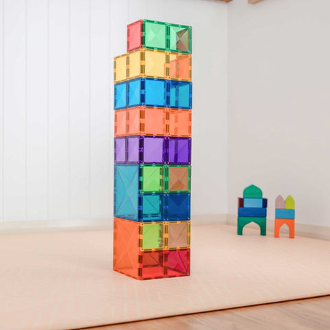Connetix Rainbow Square Pack – 42 Piece Set-Connetix Tiles,Engineering & Construction,Fine Motor Skills,Gifts For 3-5 Years Old,S.T.E.M-Learning SPACE