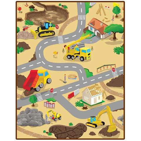 Construction Play Mat (1m or 2m)-Dropship,EDUK8,Engineering & Construction,Mats & Rugs,Play Mats & Baby Gyms,Playmat,Playmats & Baby Gyms,Rugs-120 x 100cm-PMCONmi/1-Learning SPACE