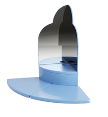 Corner Plinth with Mirrors and Floor Mats-Bubble Tube Accessories,Floor Padding,homebt,Learning SPACE,Plinths,Sensory Room Furniture,Soft Play Sets-Learning SPACE