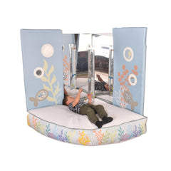 Corner Soft Play with Mirrors & Bubble Tube-Bean bags,Bean Bags & Cushions,Bubble Tubes,Home Bubble Tubes & Walls,Home Sensory Bundles,Plinths,Ready Made Sensory Rooms,Soft Play Sets,Wellbeing Furniture-Learning SPACE