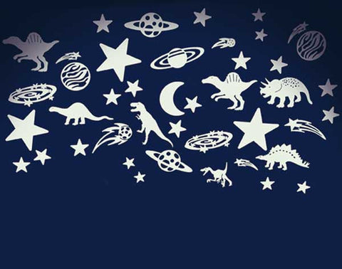 Cosmic Glow Moon & Stars - Glow-in-the-dark-AllSensory,Glow in the Dark,Halloween,Original Glow Stars Company,Outer Space,Pocket money,S.T.E.M,Seasons,Sensory Ceiling Lights,Star & Galaxy Theme Sensory Room,Stock,UV Reactive,Visual Sensory Toys-Learning SPACE