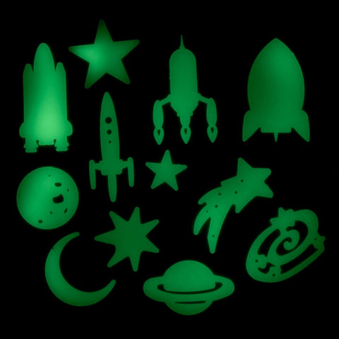 Cosmic Glow Stars-Glow in the Dark, Night Light, Sleep Issues, Stocking Stuffers, Visual Fun, Visual Sensory Toys-Learning SPACE