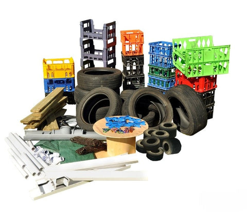 Cosy Complete Loose Parts Panacea (100+Items)-Cosy Direct,Cosy Outdoor,Den Making Materials,Imaginative Play,Outdoor Play,Playground Equipment,Role Play-Learning SPACE