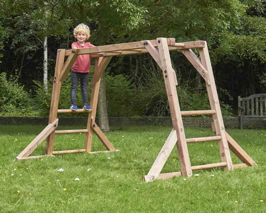 Durable Wooden Monkey Bars for Kids-Cosy Direct,Cosy Outdoor,Outdoor Climbing Frames,Playground,Playground Equipment-Learning SPACE