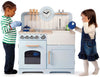 Country Play Kitchen Blue-Bigjigs Toys, Gifts For 2-3 Years Old, Imaginative Play, Kitchens & Shops & School, Play Kitchen, Pretend play, Role Play, Stock, Tidlo Toys-Learning SPACE