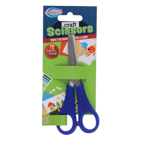 Craft Scissors - Rounded Ends Child Scissors Pack 12-Scissors, Stationery-Learning SPACE