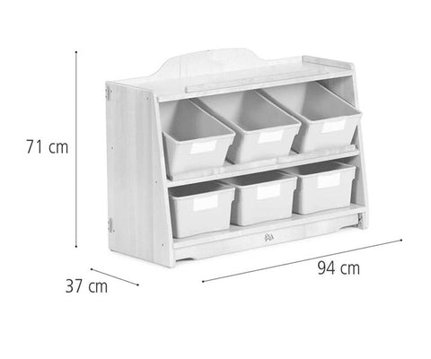 Craft Shelf 94cm with Totes-Classroom Furniture, Community Playthings, Furniture, Library Furniture, Shelves, Storage, Wellbeing Furniture-Learning SPACE