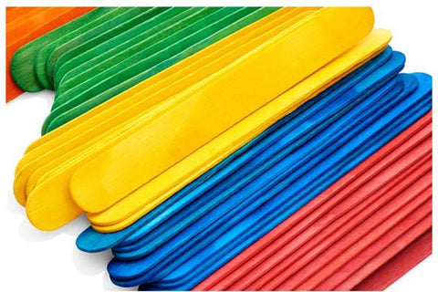Crafty Bitz Coloured Jumbo Lollipop Sticks - 200-Art Materials,Arts & Crafts,Crafty Bitz Craft Supplies,Early Arts & Crafts,Primary Arts & Crafts,Seasons,Spring,Stock-Learning SPACE