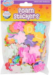 Crafty Bitz Foam Stickers Alphabet Puzzle Shapes-Art Materials, Arts & Crafts, Crafty Bitz Craft Supplies, Early Arts & Crafts, Gifts For 3-5 Years Old, Learning Difficulties, Primary Arts & Crafts, Seasons, Spring, Stock-Learning SPACE