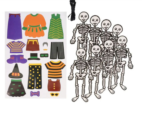 Crafty Bitz Halloween Skeleton Bunting-Arts & Crafts,Craft Activities & Kits,Crafty Bitz Craft Supplies,Early Arts & Crafts,Halloween,Primary Arts & Crafts,Seasons-Learning SPACE