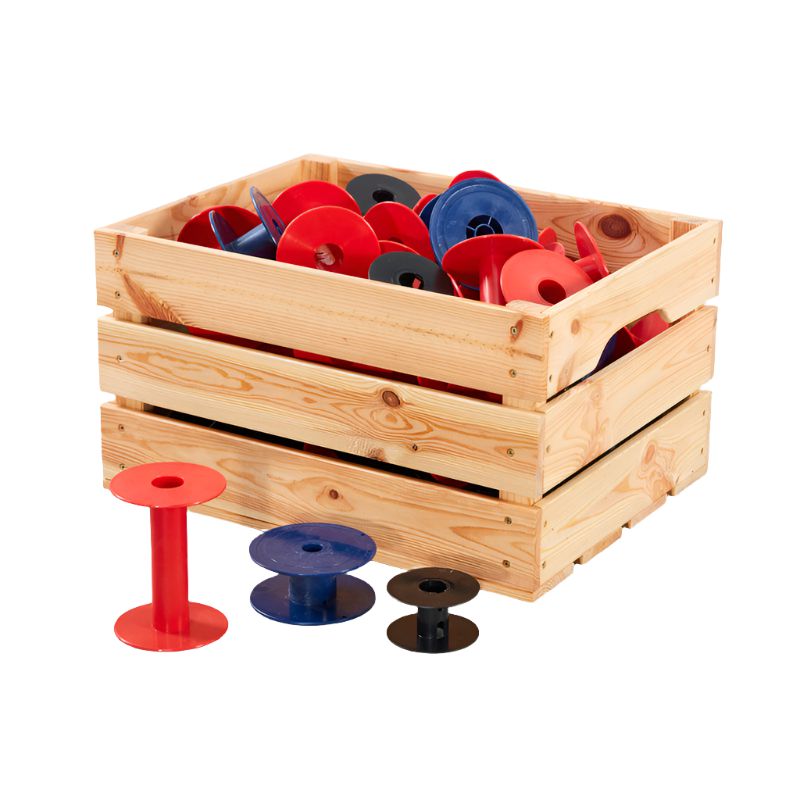 Crate Of Mini Cable Drums (60Pk)-Atelier,Cosy Direct,Engineering & Construction,Imaginative Play,Role Play-Learning SPACE
