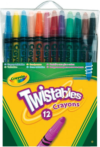 Crayola - 12 Twistable Crayons-Art Materials, Arts & Crafts, Back To School, Crayola, Drawing & Easels, Early Arts & Crafts, Primary Arts & Crafts, Primary Literacy, Stationery, Stock-Learning SPACE