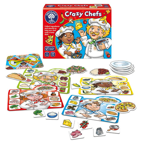 Crazy Chefs Game - Matching Game-Early years Games & Toys,Games & Toys,Gifts For 2-3 Years Old,Gifts For 3-5 Years Old,Imaginative Play,Kitchens & Shops & School,Learning Activity Kits,Orchard Toys,Play Kitchen Accessories,Pretend play,Primary Games & Toys,Stock,Table Top & Family Games-Learning SPACE