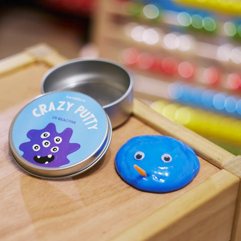 Crazy Colour Changing Putty 4 pack-ADD/ADHD,Calming & Anxiety,Cause & Effect Toys,Fine Motor Skills,Putty,Slime,Stress Relief,Toys for Anxiety,UV Reactive-Learning SPACE