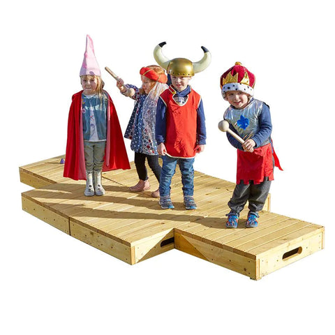 Creata Stages (6Pk) - Portable Performance Platforms-Cosy Direct,Cosy Outdoor,Outdoor Play Structure,Puppets & Theatres & Story Sets,Role Play-Learning SPACE