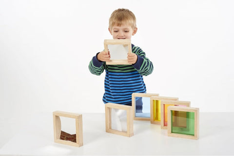 Creative Visual Sensory Squares And Mirrors-AllSensory,Calming & Anxiety,Cerebral Palsy,Early Years Sensory Play,Gifts For 1 Year Olds,Light Box Accessories,Sensory Mirrors,Sensory Seeking,Stock,TickiT,Visual Sensory Toys-Learning SPACE