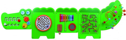 Crocodile Activity Wall Panel Toy-Musical Toys-Additional Need,Best Seller,Down Syndrome,Fine Motor Skills,Gross Motor and Balance Skills,Helps With,Lacing,Maths,Neuro Diversity,Nursery,Primary Maths,SCOTEXCEL,Sensory Wall Panels & Accessories,Shape & Space & Measure,Sound,Stock,Strength & Co-Ordination,Tactile Toys & Books,Tracking & Bead Frames,Viga Activity Wall Panel-Learning SPACE