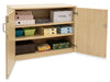 Cupboard with 2 Adjustable Shelves - Bubble Gum Range-Cupboards, Cupboards With Doors, Wellbeing Furniture-Maple-Learning SPACE