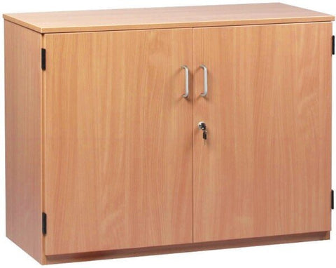Cupboard with 2 Adjustable Shelves - Bubble Gum Range-Cupboards,Cupboards With Doors,Dropship,Wellbeing Furniture-Beech-MEQ750C-Learning SPACE