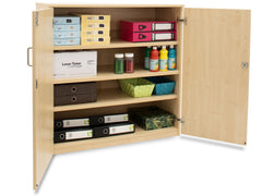 Cupboard with Doors - Maple or Beech-Cupboards & Cabinets-Cupboards,Cupboards With Doors,Dropship,Wellbeing Furniture-Maple-MAP1000C-Learning SPACE