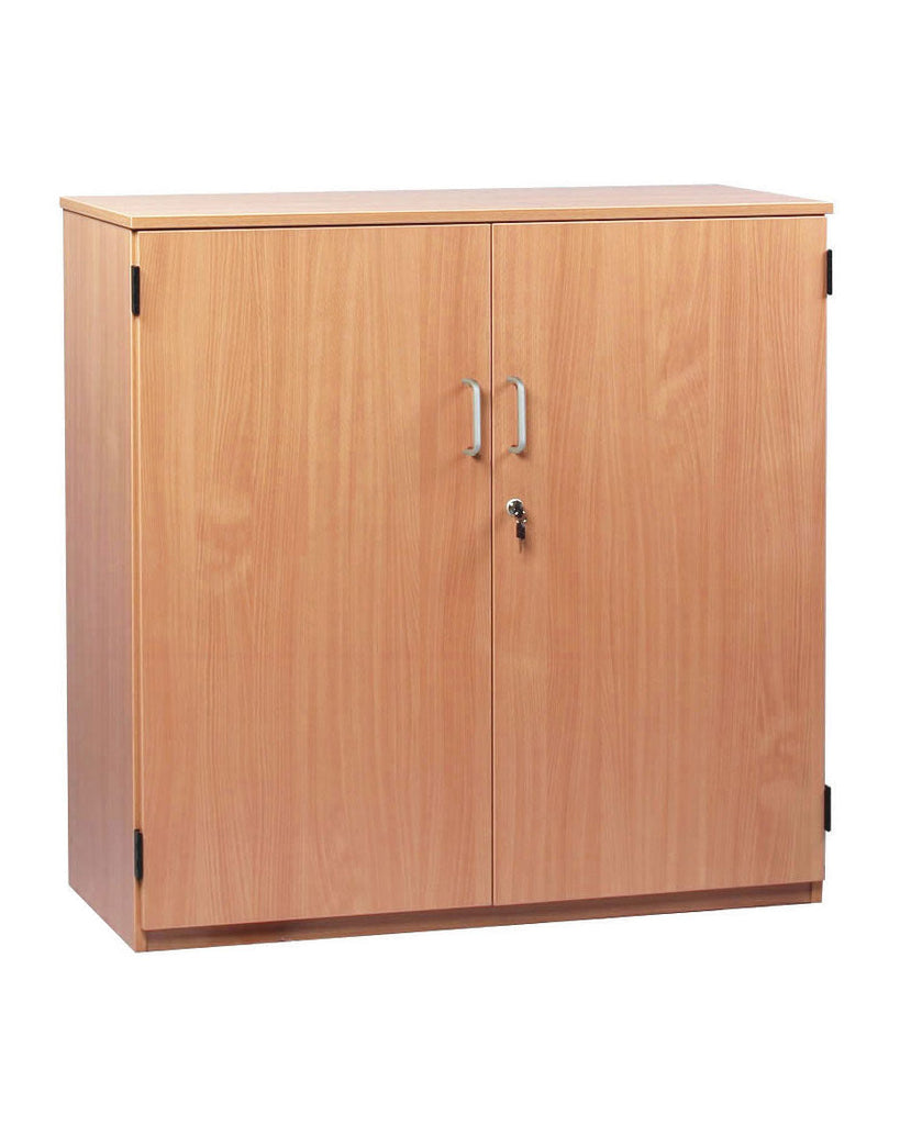 Cupboard with Doors - Maple or Beech-Cupboards & Cabinets-Cupboards,Cupboards With Doors,Dropship,Wellbeing Furniture-Beech-MEQ1000C-Learning SPACE