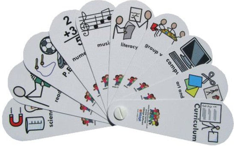 Curriculum At School Subject Symbol Fan-Hand Fans-Back To School,Calmer Classrooms,Calming & Anxiety,communication,Fans & Visual Prompts,Life Skills,Play Doctors,Primary Literacy,PSHE,Seasons,Social Stories & Games & Social Skills,Transitions and Routines-Learning SPACE