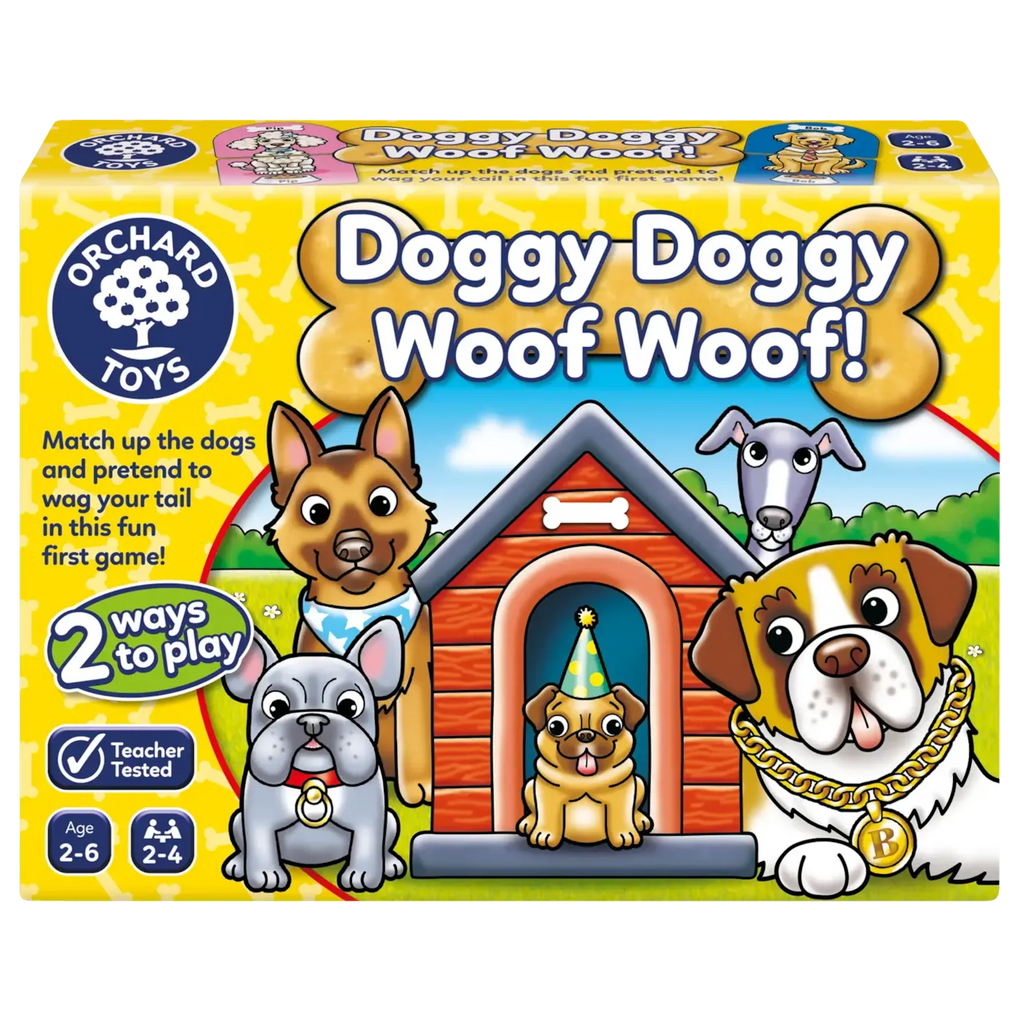 DOGGY DOGGY WOOF WOOF! Matching Game-Animals,Games & Toys,Gifts For 2-3 Years Old,Memory Pattern & Sequencing,Orchard Toys,Table Top & Family Games-Learning SPACE