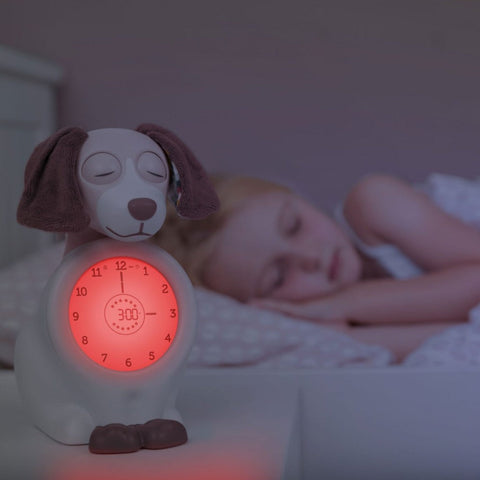 Davy The Dog - Sleep Trainer, Nightlight, Alarm Clock - Pink-Autism,Calmer Classrooms,Calming & Anxiety,PSHE,Sleep Issues,Transitions and Routines-Learning SPACE