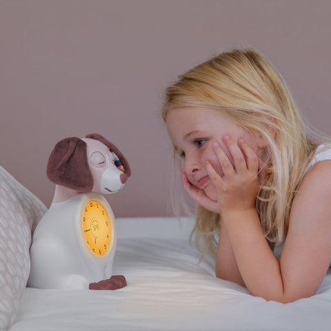 Davy The Dog - Sleep Trainer, Nightlight, Alarm Clock - Pink-Autism,Calmer Classrooms,Calming & Anxiety,PSHE,Sleep Issues,Transitions and Routines-Learning SPACE